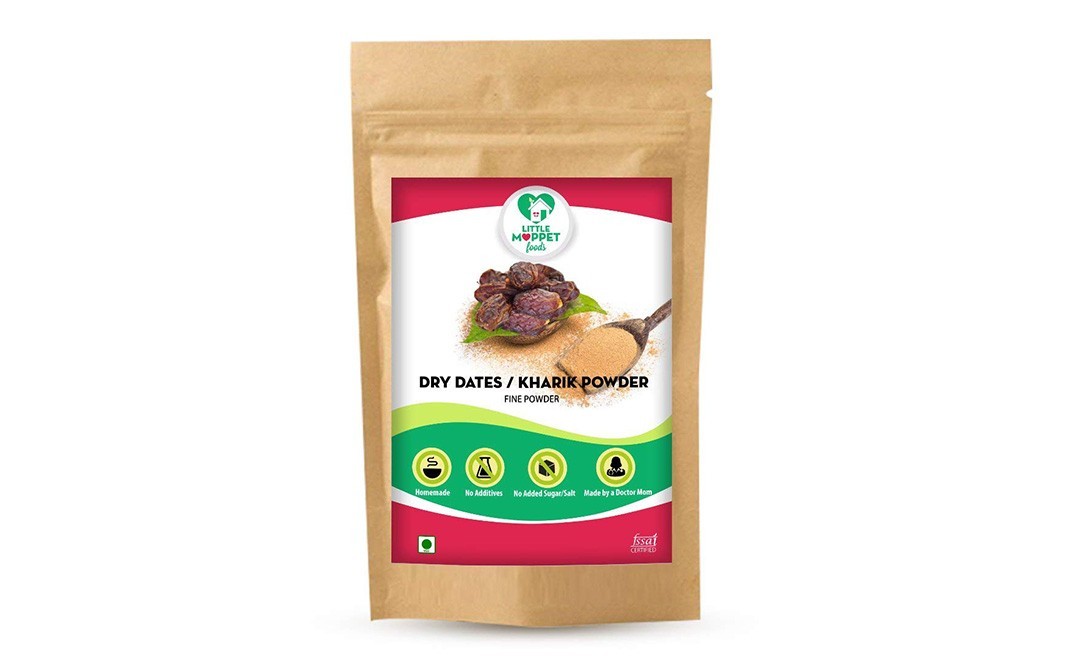 Little Moppet Foods Dry Dates / Kharik Powder (Fine Powder)   Pack  200 grams